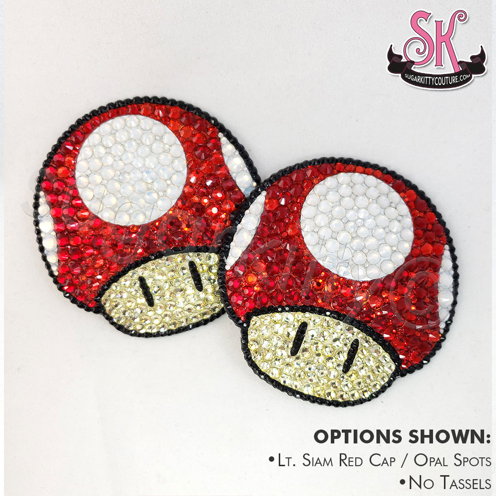 Cartoon Mushroom Rhinestone Pasties