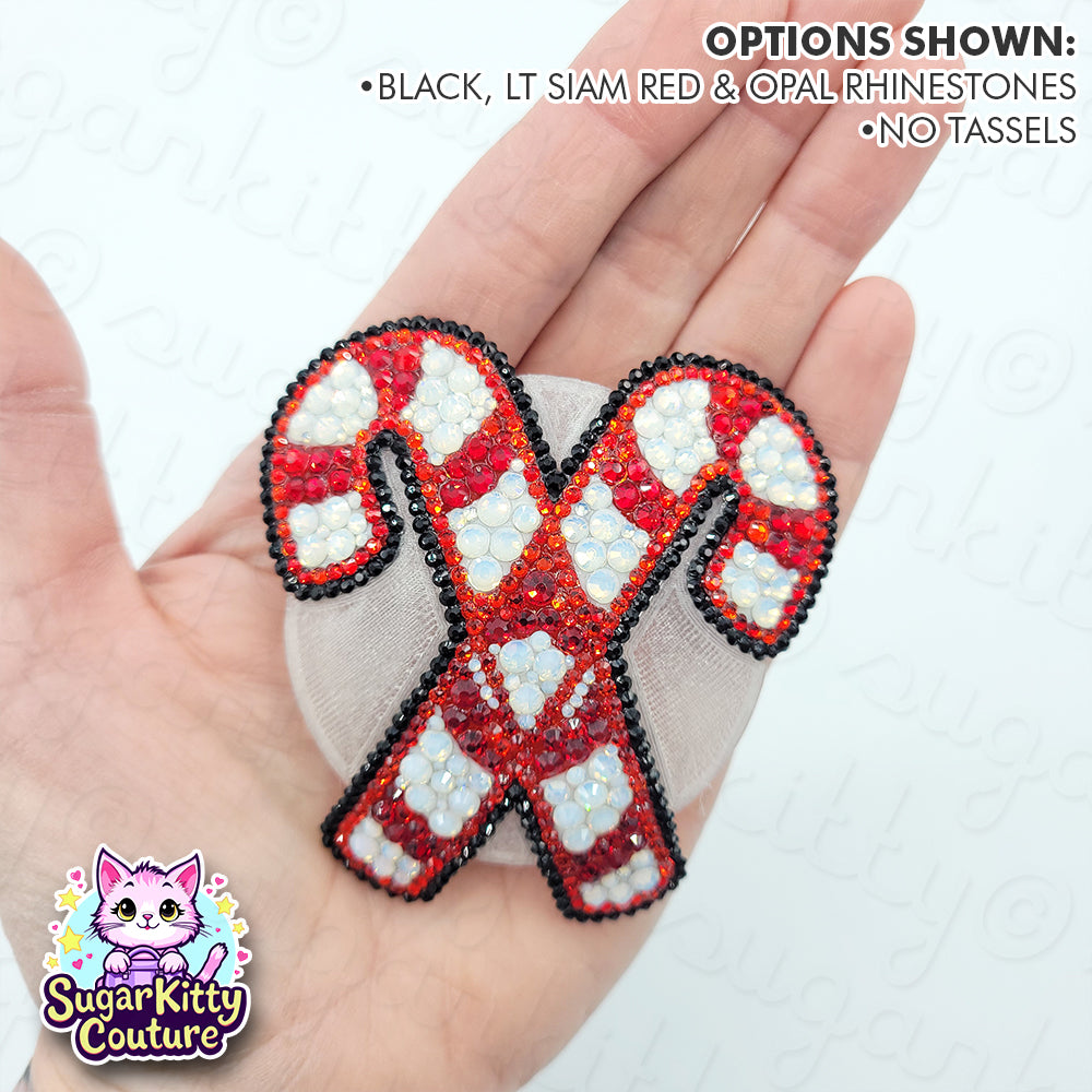 Candy Cane Rhinestone Pasties