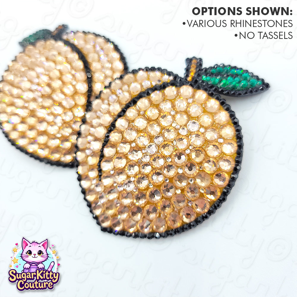 Peaches Rhinestone Pasties