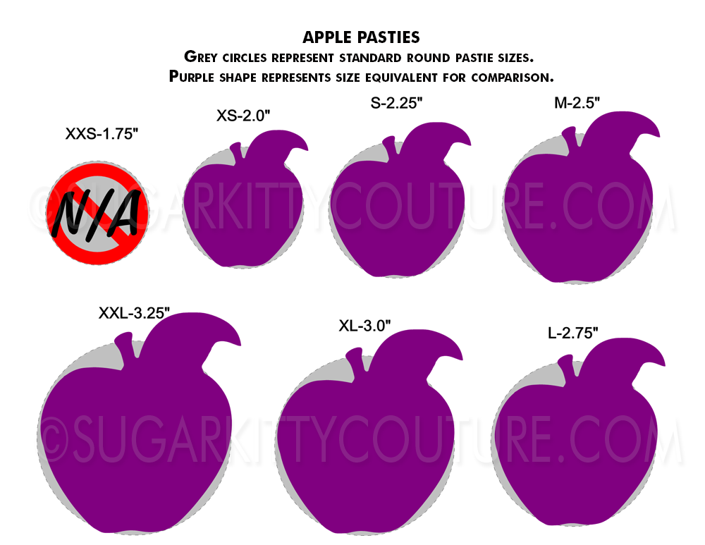 Apples Rhinestone Pasties