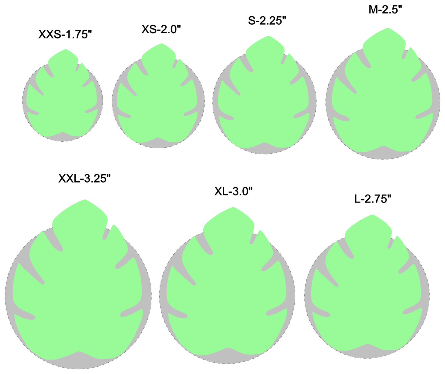 Tropical Leaf Rhinestone Pasties